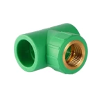 PPR Tee Al-Munif Size 32 mm × 1 inch   Pressure 25 Bar  Color Green